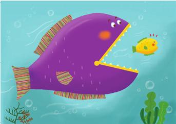 Retelling Cards Level -C Answer Keys -0 Look Out, Fish! Q. What is the big fish doing? A. The big fish is trying to eat the yellow fish.