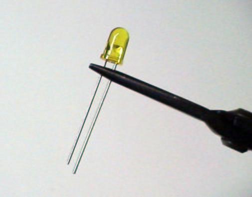 LEDs can also be damaged if their leads are stressed where they enter the plastic body.