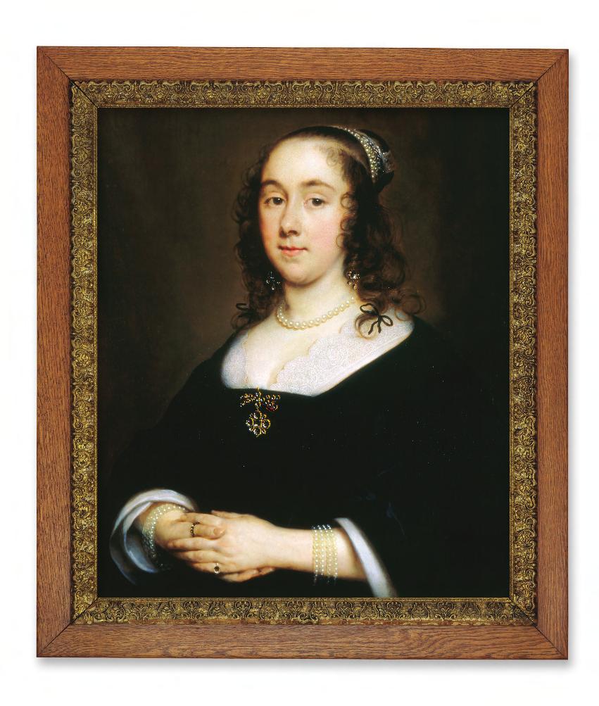 Portrait of an Unknown Lady (1646), Cornelius Johnson. Oil on canvas, 794 cm 641 cm.