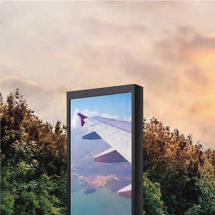 LG s 55- and 75-inch highbrightness displays are IP-56 rated to withstand temperature extremes and humidity while fending off damage from dust, dirt and other airborne particulates.