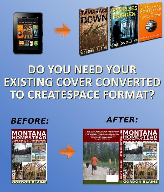 Guide To Publishing Your Createspace Book Click here to go to this Fiverr link: I can convert your book cover to Createspace on Fiverr!