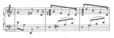 The three subsections of couplet D are focused on modulations leading from C minor (the homonymous of the initial tonality, the tensest moment of the whole first part of the sonata) to E flat Major,