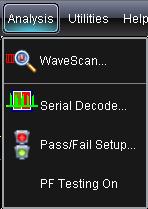 WAVESURFER XS-A AND MXS-A SERIES The serial decode and decode setup dialogs are accessed in any the following ways: 1. Touch Analysis Serial Decode.