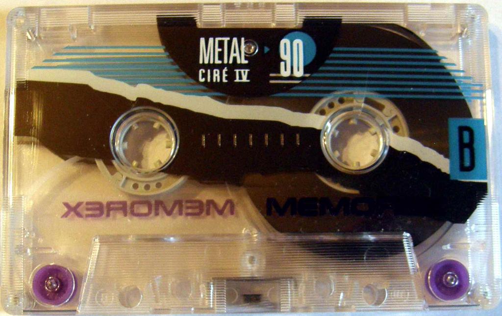 Memorex Ciré IV (type IV, used) 14 Another tape that was re-used from Cassette Deck 1.