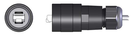 Etherlink V Field Wireable Male Plug Etherlink V Field Wireable Male Plug EV-MP-FW Body: Black Polyamide Coupling Nut: Black Anodized Aluminum O-Ring: BUNA-N Grommets: NBR &