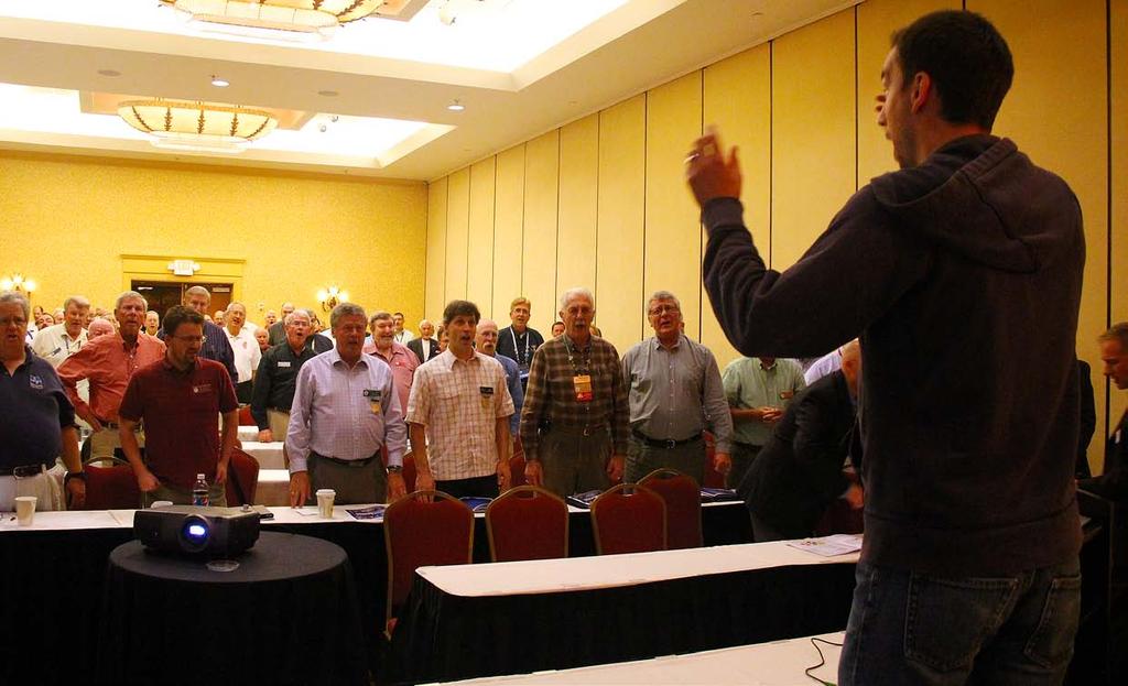 Johnny Appleseed District President Casey Parsons teaches participants a tag at the Society s 2013 Leadership Forum held in Nashville Nov. 1-2.