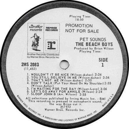 With Brian Wilson s personal dispute centering around the label s treatment of the most recent albums, when Capitol did reissue some of the records in 1970-71, they kept those out of print.
