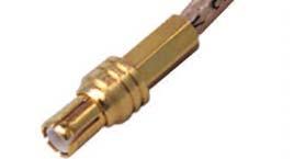 MCX Non-Magnetic RF Connectors For Flexible Cables Connectivity for Straight Crimp Type Plug - Solder or Crimp Contact - Captivated Contact Cable Type Gold