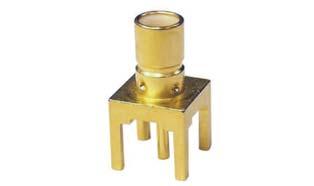 SMB Non-Magnetic RF Connectors For Flexible Cable Connectivity for Straight Jack Receptacle Gold Plated A 131-9701-201.155 (3.94) 131-9701-211.095 (2.