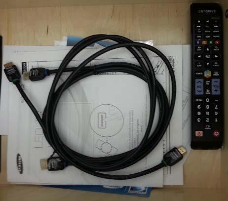 TV Supply drawer is here HDMI cables TV Manual TV remote Setup Powerpoint (Computer to TV) If you intend to use the TV to