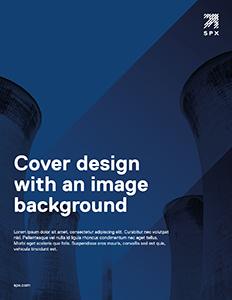 Simple Brochure Cover With An Image Our printed pieces feature simple layouts and strong information hierarchies,
