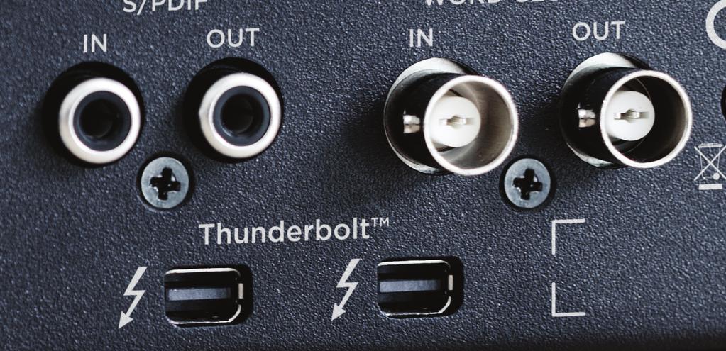TRUE THUNDERBOLT PERFORMANCE Ensemble delivers the full potential of Thunderbolt 2 performance with the lowest latency, unmatched CPU efficiency, 2 ports for expanding your system and a revolutionary