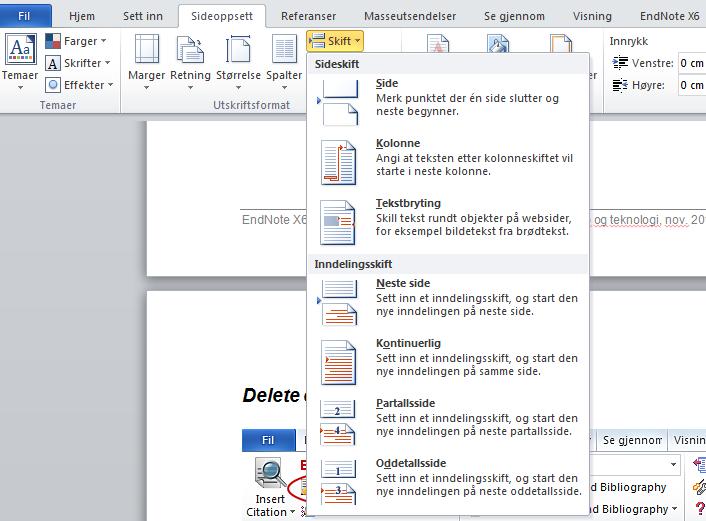 Delete citations If you want to delete a citation from your text, tick Edit & Manage Citation(s), and choose remove citation. The reference will only be deleted from the text, not the EndNote library.