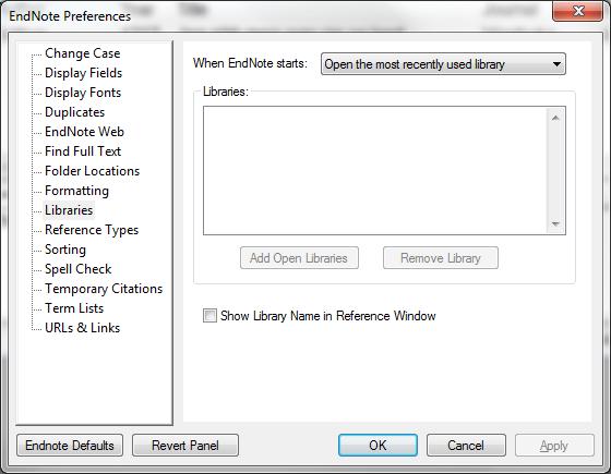 Edit > Preferences Libraries It is recommended not to have more than one Library.