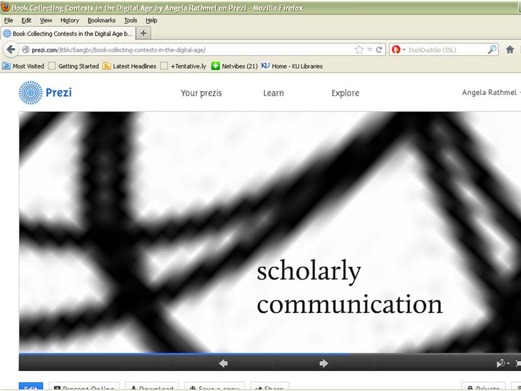 , and scholarly communication.