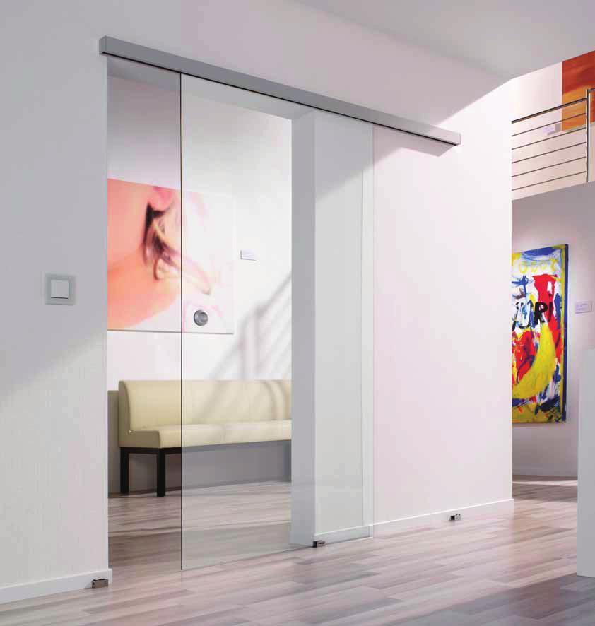 Sliding Door System Bohle SlideTec optima 60 The Bohle sliding door hardware system SlideTec optima 60 is a high quality solution for moving glass doors of up to 60kg.