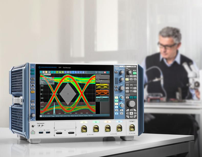 Signal integrity The R&S RTP oscilloscopes offer various analysis and measurement tools for analyzing the signal integrity of high-speed serial