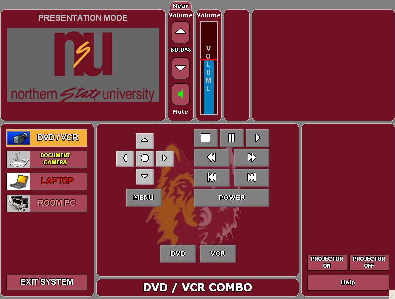 DVD/VCR Combo Player Select DVD or VCR, controls are