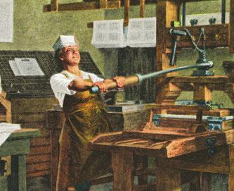 Printing a newspaper was hard work during the 1700s. Printers needed ink, paper, and metal letters called type.