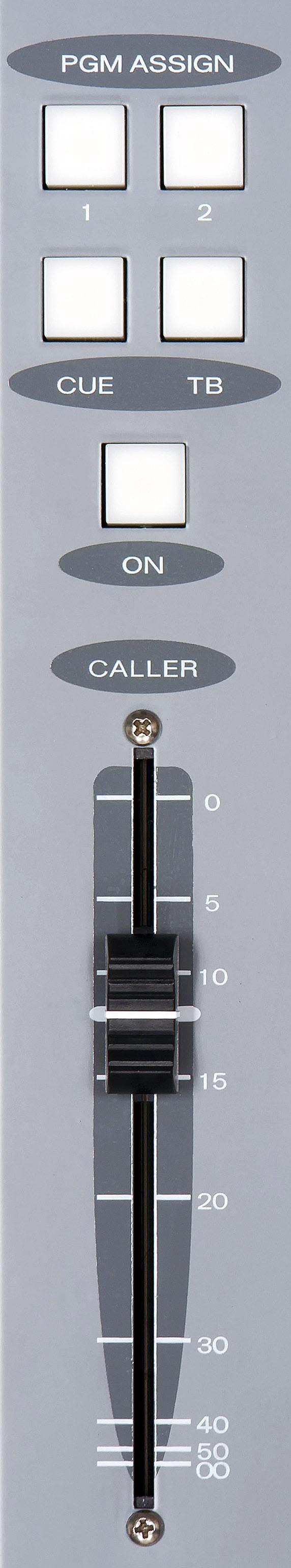 CONTOS AND FUNCTIONS Caller Set-Ups Pre-air segment communication between the console operator (DJ) and callers is aided by the CU button, which places the caller s voice on the console s cue speaker