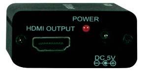 (TX)- HDMI- to CAT 6-Video, CAT 6 DDC Signal Repeater HDMI-DDC to HDMI-DDC * Distance-