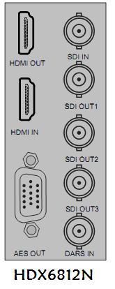 And HDX6812N supports balanced digital audio output, and the DARS input supports balanced and unbalanced two types.