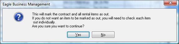 Select Tools > Check Out All option from the contract menu and the following dialog will open: 2. Click the Yes button to check out all items.