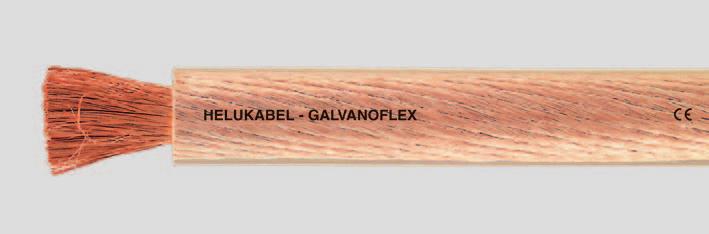 Galvanoflex high-voltage cable highly flexible and halogen-free flexing 408C to+808c fixed installation 508C to +808C Operating voltage U 0 /U 600/1000 V Test voltage 3500 V Insulation resistance min.