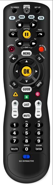 Programming your Motorola URC 62440 Remote Quickstep Programming Use the following steps to setup the TV, DVD or AUX mode keys: 1. Power on the device you want to program. 2.