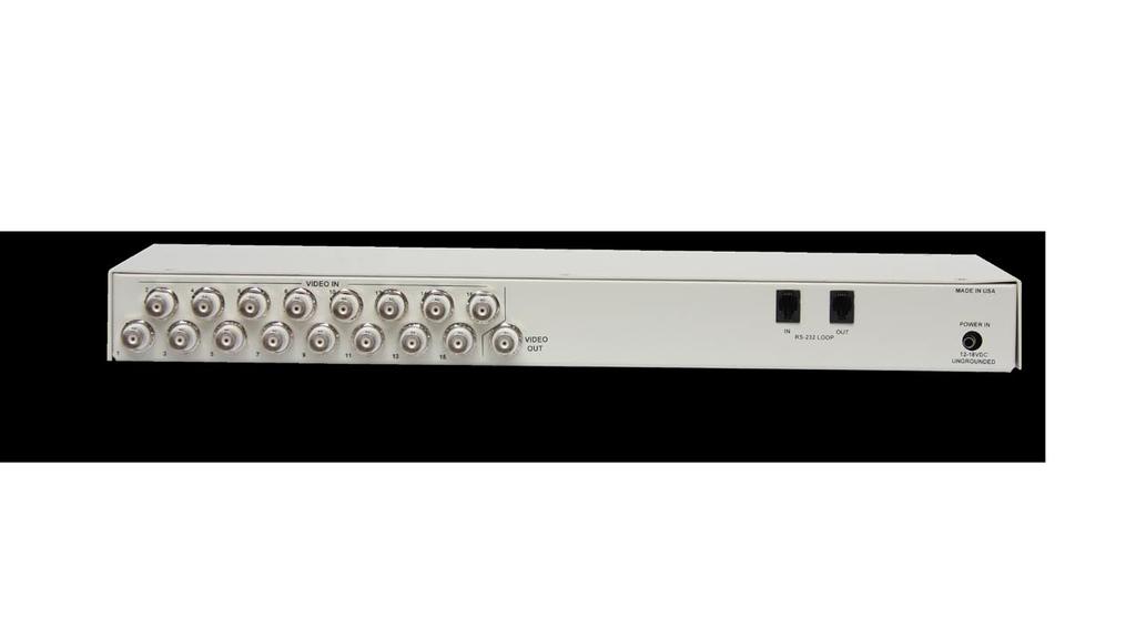 switchers have the following features: NTSC and PAL color compatible Vertical interval switching UL