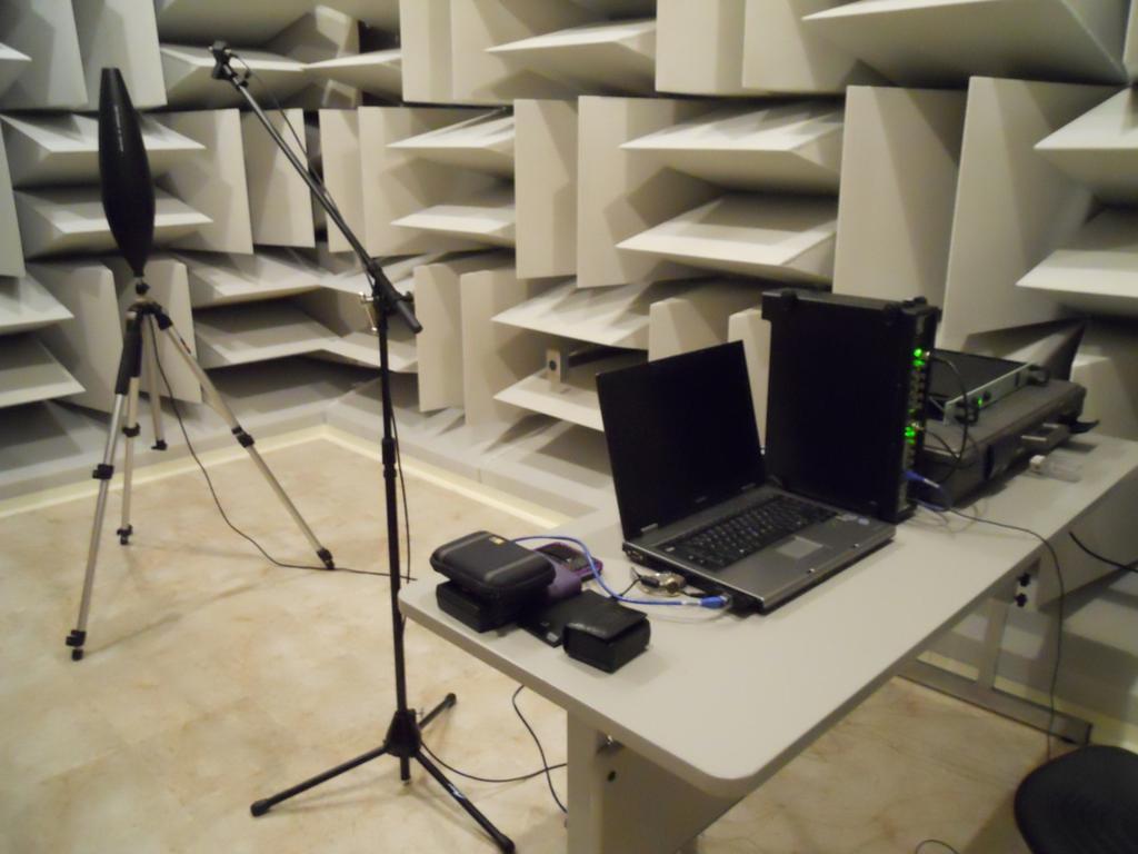 detailing the specifications for the acquisition equipment are provided in the appendix as Reference B. A photograph illustrating the equipment setup in the semi anechoic room is given in Figure 18.