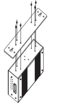 Installation Hardware Installation The server can be installed on a DIN rail or it can be wall-mounted. Installation on a DIN-Rail: 1.