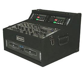 00 DJ2 Dual CD player 3ch mixer Roadcase 2 x 15 400w powered