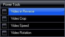 Power Tools offer several more options: Produce the Video The video may be exported in a variety of formats, then saved.