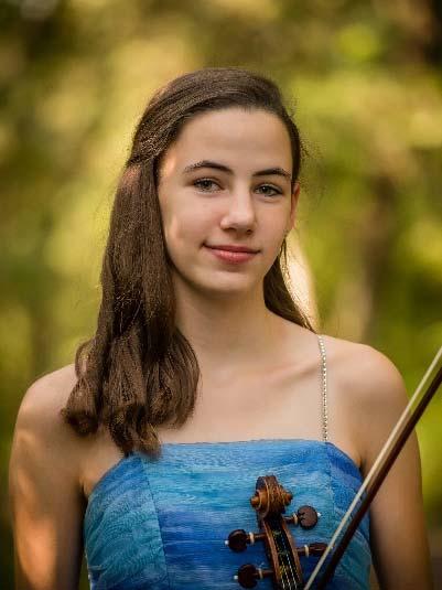 Junior String Division Susanna Bobbs (violin) Winner, Junior String Division, Violin Concerto No. 1inGminor,1 st mvt., bybruch.age14inthe9 th grade at the High School of Performing and Visual Arts.