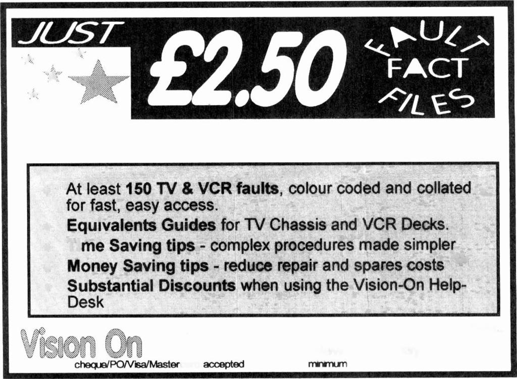 Brings You all this At least 150 TV & VCR faults, colour coded and collated for fast, easy access. Equivalents Guides for TV Chassis and VCR Decks.