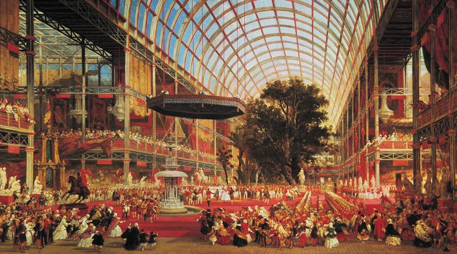 The Inauguration of the Great Exhibition, 1 May 1851, by David Roberts (1796-1864). This international exhibition was sponsored by Prince Albert, Queen Victoria s husband.