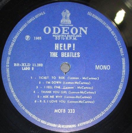 Dark Blue MONO/STEREO Odeon Label With the advent of 1965, Odeon removed the "high fidelity" box from their records and substituted (on LP's) the word "MONO" or "STEREO".