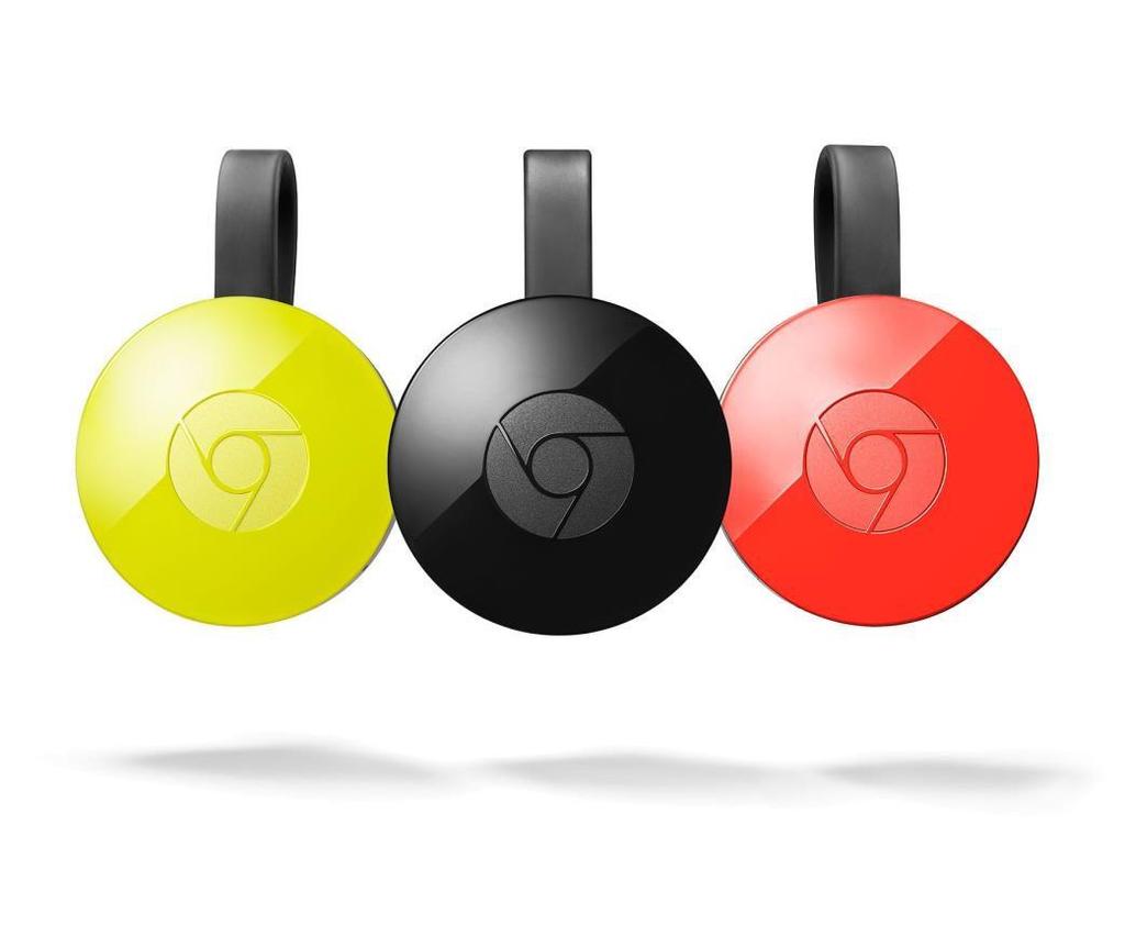 Google Chromecast Streaming device developed by Google. Three models available to stream premium channels, television, and audio.