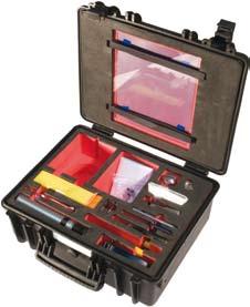 Tools and Test Equipment Termination Kits Cold Cure Fibre Termination and Inspection Kit The Optronics cold cure fibre termination and inspection kit, is a much needed and valuable piece of kit for