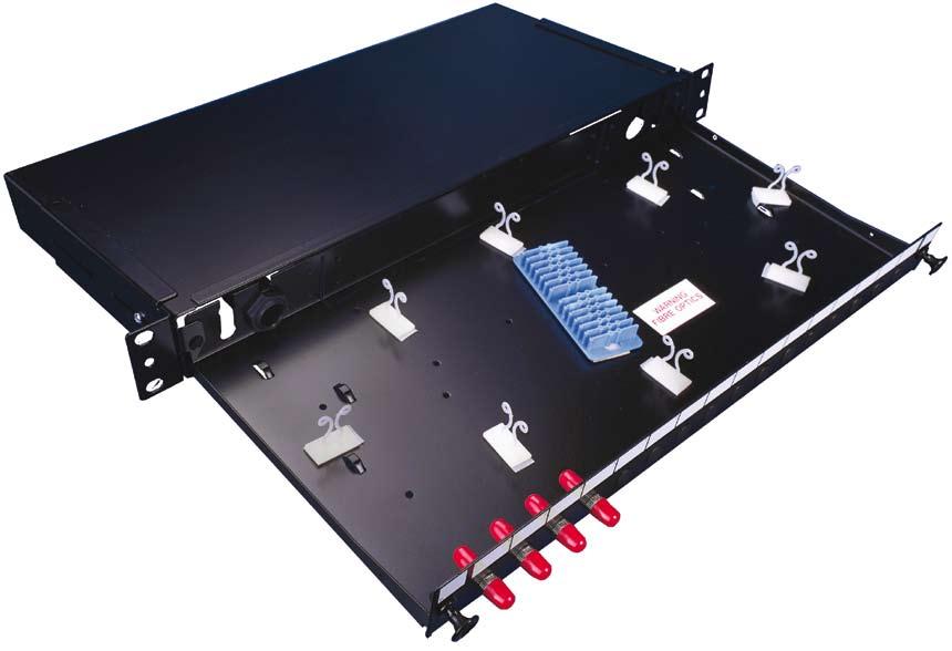 The panel can also be pre-loaded complete with the required adapter and simple splice management kit, or supplied with pre-terminated cable to meet your project needs.