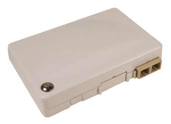 which connect to adapters at the base of the unit. The unit can be quickly installed within an office, house or communication room environment.