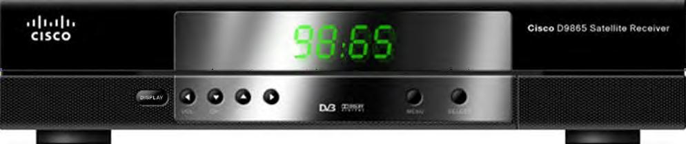 Cisco D9865 Satellite Receiver The Cisco D9865 Satellite Receiver is designed for satellite content distribution, and targets the broadcast, business TV, private networks, and SMATV environment.