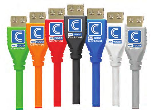 of retention force to help keep connector in place SureLength indicators on the connector heads make it easy to organize for installations Available in 7 colors for easy cable identification 5.