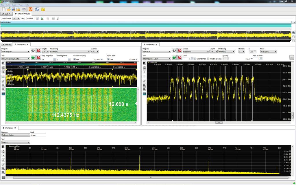 Using automatic and manual measurement together The system's interactive modulation analysis feature is the most powerful way to quickly achieve reliable modulation analysis.