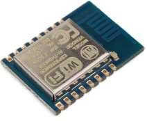 3. SYSTEM SPECIFICATION 3.1)ESP8266 Fig 1. ESP8266 Wi-Fi chip ESP8266 is a Wi-Fi chip having entire TCP-IP stack and micro manage unit.