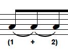 You remember what that means...don t you? Hopefully you remember from beginning band that dot AFTER a note adds half the value to the note.