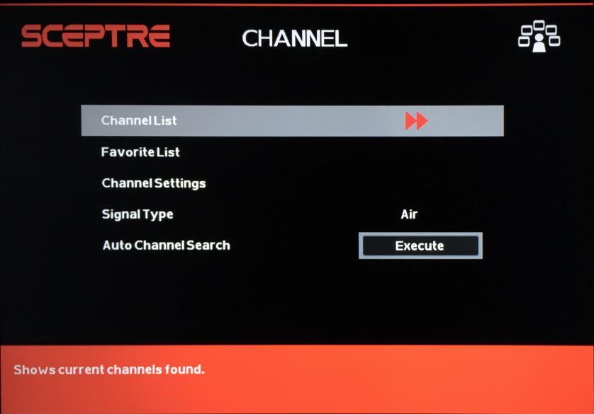 CHANNEL This option allows user to adjust the display s tuner functions. 1. Press MENU to open the OSD. 2. Press or to select CHANNEL and press ENTER. 3.