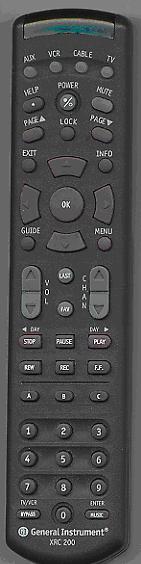 XRC 200 UNIVERSAL REMOTE CONTROL (Made in the Philippines) GETTING STARTED Congratulations! Your XRC 200 universal remote control brings new convenience to television viewing.