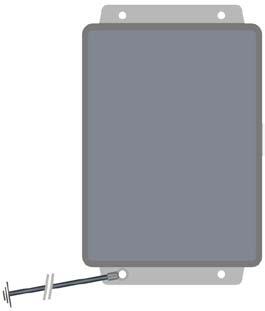 Note: For SB142 Series Fiberglass Enclosure, customer is required to supply wire from ground to shield ground lug, located on the outside of the enclosure. Option 1.